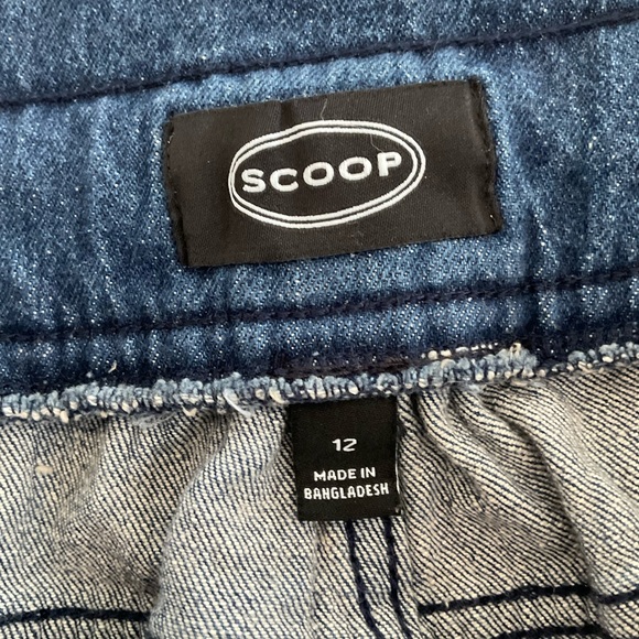 Blue and Gray Striped Sweater with Denim Skirt scoop size 12 - Picture 9 of 11